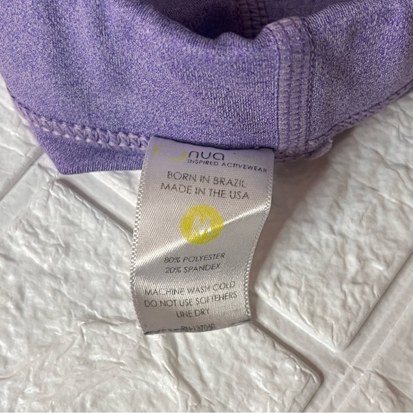 Peloton Sports Bra Womens Medium Purple Racerback Activewear Casual Spin - Picture 6 of 6